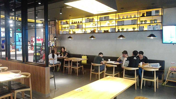餐飲店面裝修設計圖片、餐飲店裝修效果圖、餐飲店裝修案例